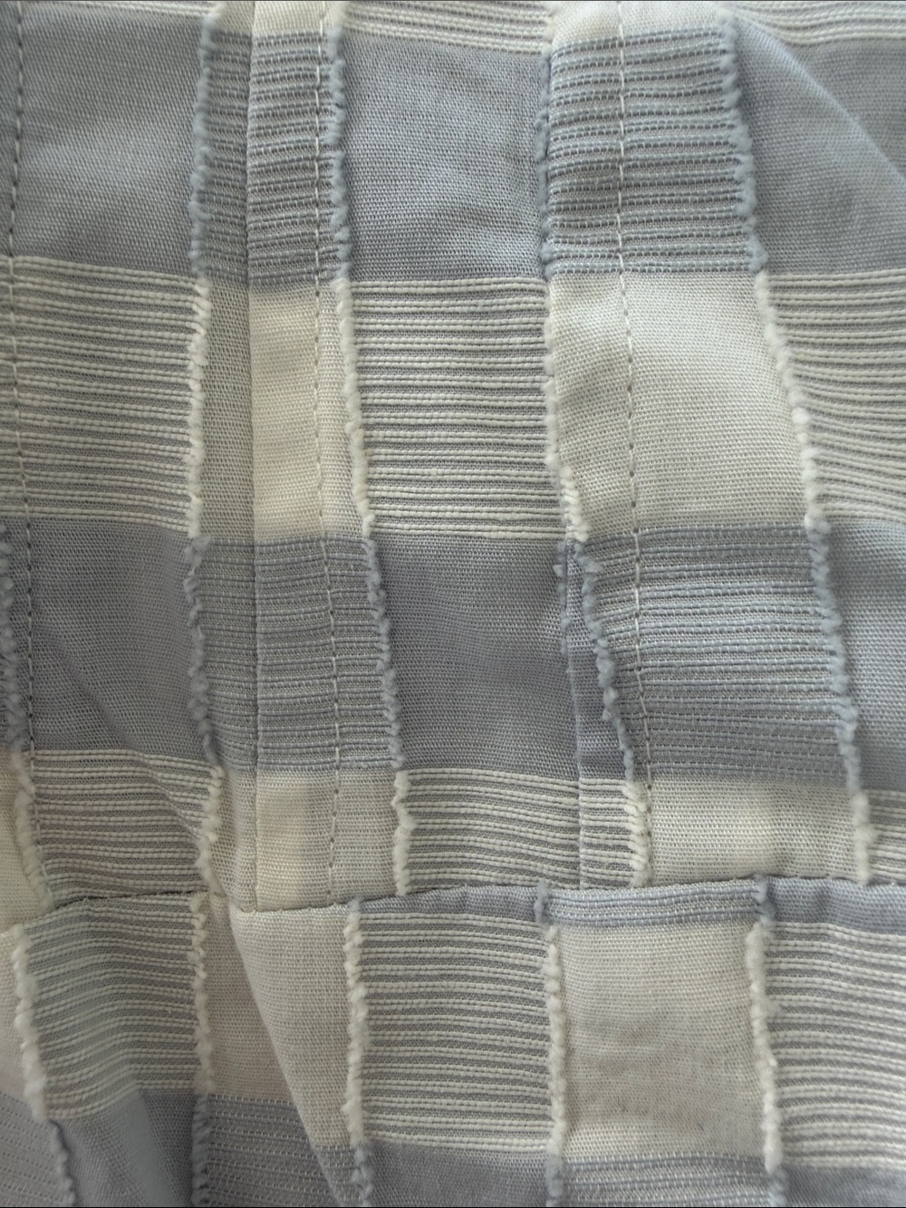 🌷🌷🌷 Caroline Constas Blue White Shadow Check Cotton Pleated Maxi SunDress size L - Picture 10 of 11